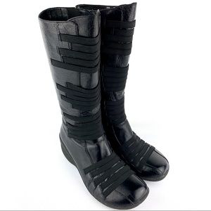 Miz Mooz | Leather Wedge Heel Zip Up ‘Orso’ Boots